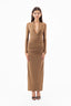 Midnight Maxi Dress-Brown